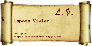 Laposa Vivien névjegykártya
