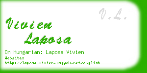 vivien laposa business card